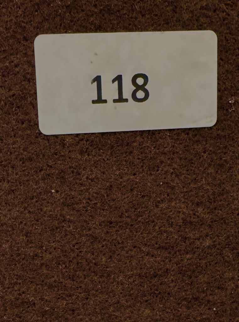 Brun mörk  nålfiltsmatta 118