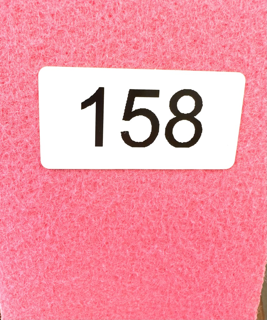 Rosa ljus  nålfiltsmatta 158