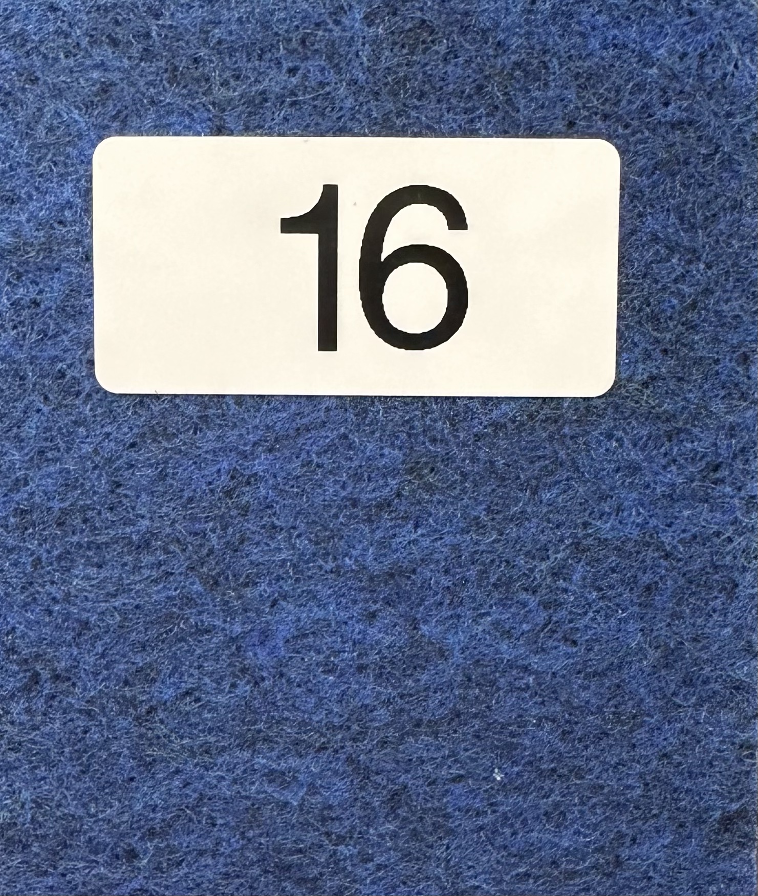 Blå mörk melerad  nålfiltsmatta 16 - Image 1