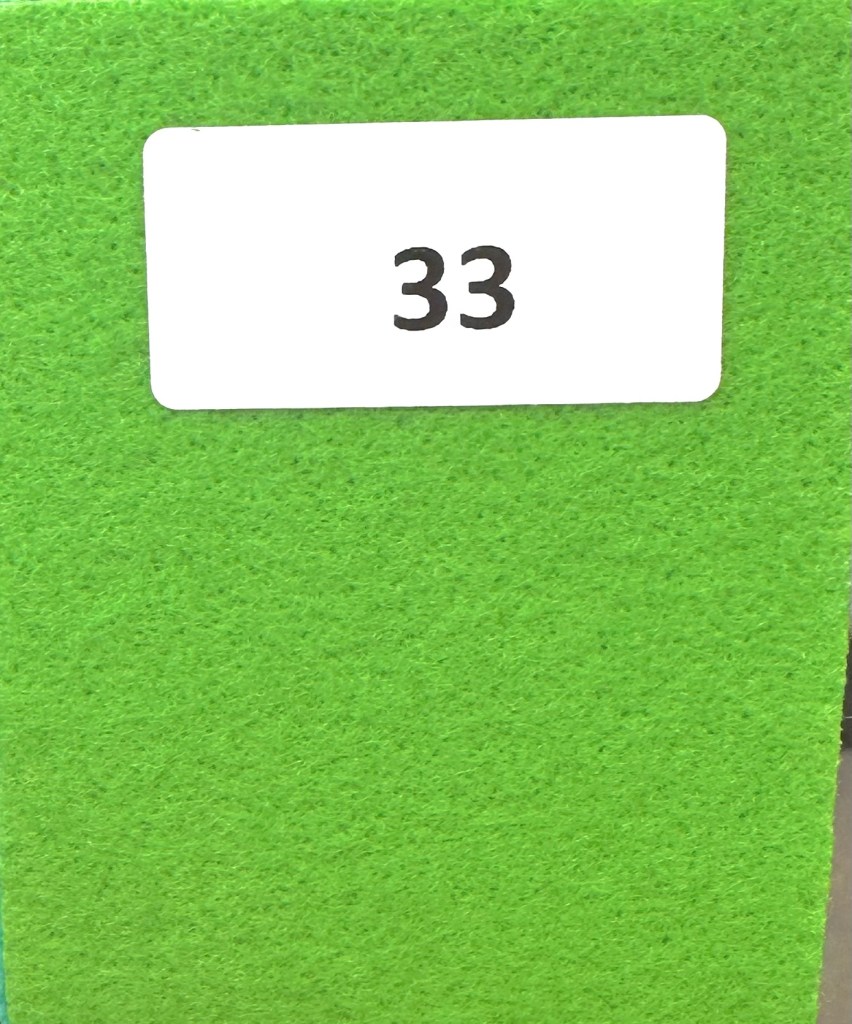 Grön lime  nålfiltsmatta 33