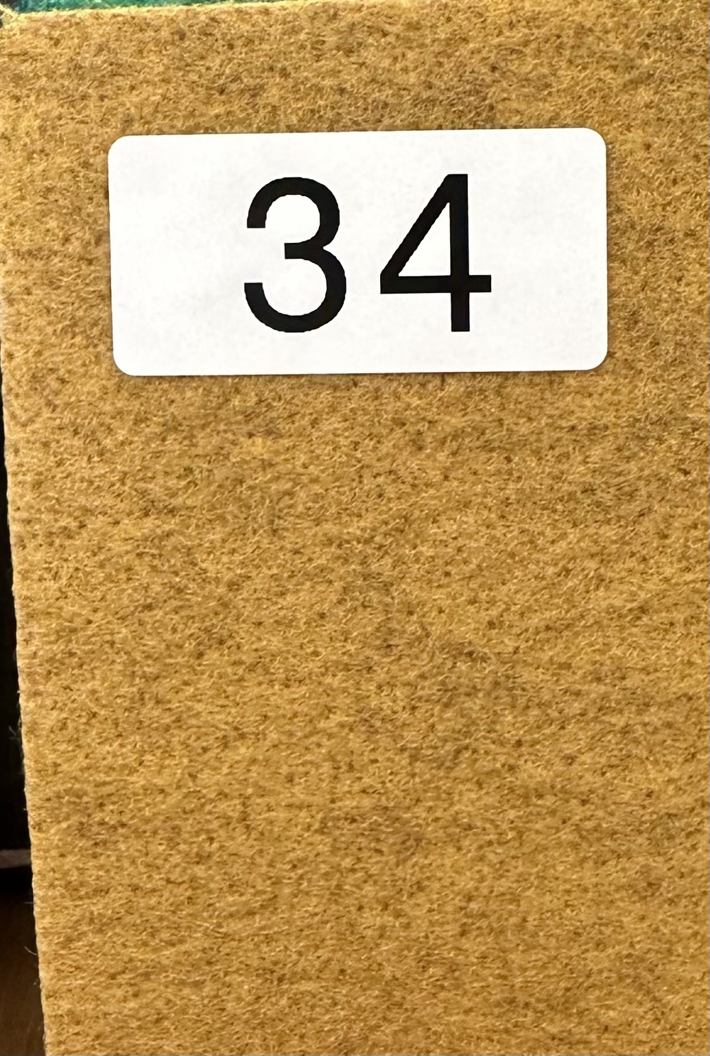 Brun senap nålfiltsmatta 34 - Image 1