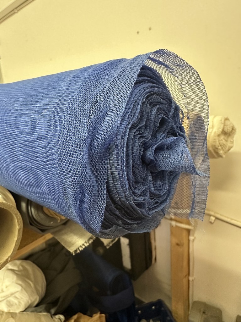 Slöjtyg mörkblå 120cm (EBK)